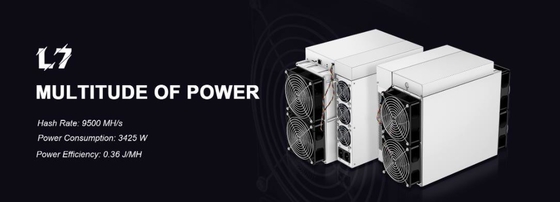 9160mh / S Asic Crypto Miner Antminer L7 9500mh الطلب المسبق Blockchain
